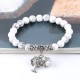 Natural Gemstone Tree of Life Lucky Charm Bracelet
