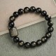 Gold & Silver Sheen Obsidian Lucky Cat Protection Bracelet Gold & Silver Sheen Obsidian Lucky Cat Protection Bracelet