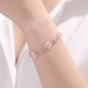 Pink Crystal Four Leaf Clover Bracelet Pink Crystal Four Leaf Clover Bracelet