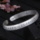 999 Sterling Silver Om Mani Padme Hum Lotus Peace Bracelet 999 Sterling Silver Om Mani Padme Hum Lotus Peace Bracelet