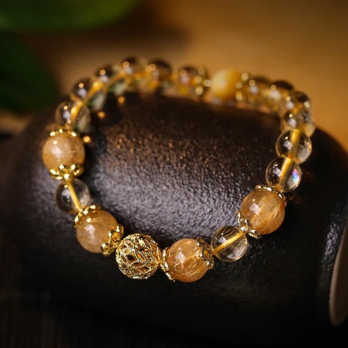 Citrine Amethyst Prosperity Bracelet
