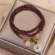 Garnet Strawberry Quartz Koi Fish Bracelet Garnet Strawberry Quartz Koi Fish Bracelet