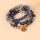 108 Mala Beads Sodalite Zebra Jasper Bracelet 108 Mala Beads Sodalite Zebra Jasper Bracelet