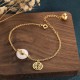 White Jade Double Happiness Bracelet