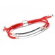 925 Silver Red String Braid Bracelet 925 Silver Red String Braid Bracelet
