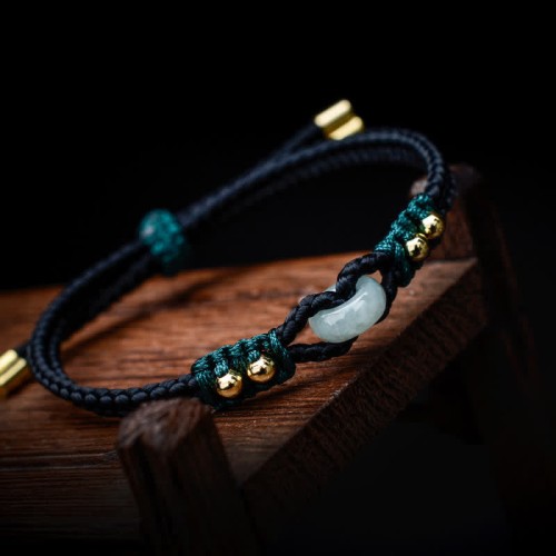 Round Peace Jade Abundance Bracelet Round Peace Jade Abundance Bracelet
