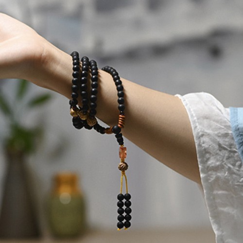 Tibetan Cypress Bodhi Seed Red Agate Healing Bracelet Tibetan Cypress Bodhi Seed Red Agate Healing Bracelet