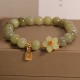 Green Jade Fu Character Luck Bracelet Green Jade Fu Character Luck Bracelet