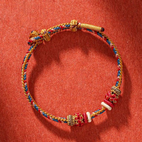 Dunhuang Color Luck Braid String Bracelet