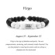 Zodiac Frosted Stone White Turquoise Bracelet Zodiac Frosted Stone White Turquoise Bracelet