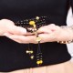 108 Black Obsidian Lotus Fulfillment Mala Bracelet 108 Black Obsidian Lotus Fulfillment Mala Bracelet