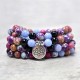 Miano Real Stone Lotus Mala Bracelet Miano Real Stone Lotus Mala Bracelet