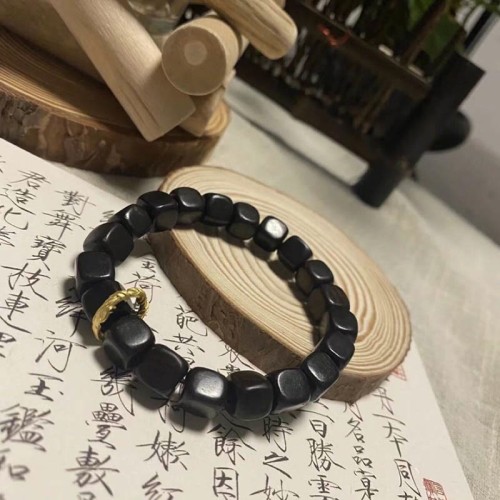 Tibetan Ebony Wood Peace Calm Bracelet