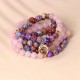Miano Real Pink Crystal Mala Healing Bracelet Miano Real Pink Crystal Mala Healing Bracelet