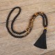 Black Onyx Tiger Eye Protection Necklace Set Black Onyx Tiger Eye Protection Necklace Set