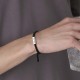 925 Silver Letter Engraving Blessing Bracelet 925 Silver Letter Engraving Blessing Bracelet