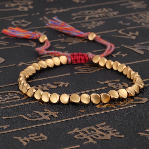 Tibetan Copper Beads Healing Luck Bracelet Tibetan Copper Beads Healing Luck Bracelet