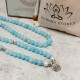 Amazonite Stone Healing Lotus Mala Bracelet Amazonite Stone Healing Lotus Mala Bracelet