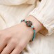 Tibetan Turquoise Om Mani Padme Hum Protection Bracelet