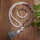 108 Beads White Agate Amethyst Protection Bracelet 108 Beads White Agate Amethyst Protection Bracelet