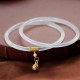 Natural Cyan White Jade Success Bracelet Natural Cyan White Jade Success Bracelet