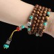 108 Beads Rosewood Tiger Eye Healing Mala