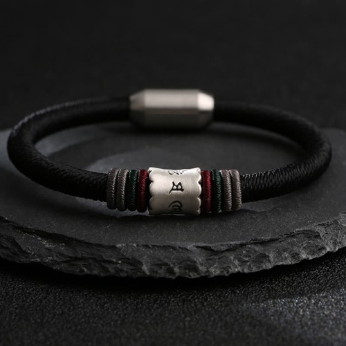 Silver Om Mani Padme Hum Peace Bracelet Silver Om Mani Padme Hum Peace Bracelet