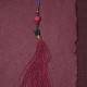 Bodhi Seed Dzi Bead Peace Tassel Bracelet Bodhi Seed Dzi Bead Peace Tassel Bracelet