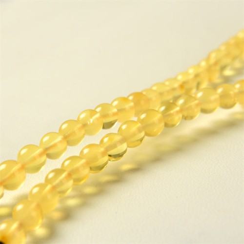 108 Mala Beads Amber Clear Anxiety Bracelet