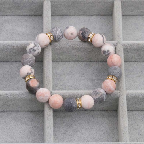 Zebra Jasper Stress Healing Bracelet Zebra Jasper Stress Healing Bracelet