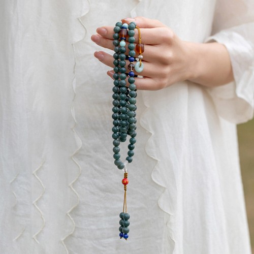 108 Beads Bodhi Seed Blessing Meditation Mala Bracelet 108 Beads Bodhi Seed Blessing Meditation Mala Bracelet