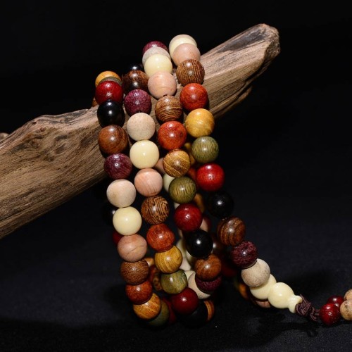 108 Wenge Wood Mala Meditation Bracelet 108 Wenge Wood Mala Meditation Bracelet