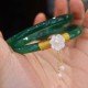 Natural Cyan White Jade Success Bracelet Natural Cyan White Jade Success Bracelet