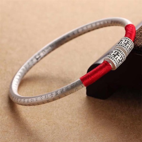 Om Mani Padme Hum Luck Red String Bangle