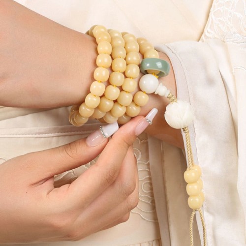 Bodhi Seed Lotus Dzi Bead Peace Harmony Bracelet Bodhi Seed Lotus Dzi Bead Peace Harmony Bracelet