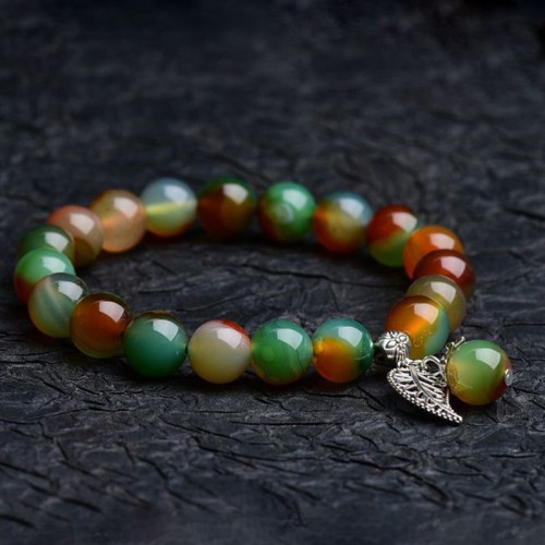Natural Green Agate Healing Bracelet Natural Green Agate Healing Bracelet