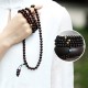 108 Mala Beads Small Leaf Red Sandalwood Amber Bracelet 108 Mala Beads Small Leaf Red Sandalwood Amber Bracelet