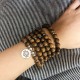 Tibetan Lightning Strike Wood Lotus Buddha Bracelet