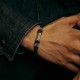 Sterling Silver Om Mani Padme Hum Peace Bracelet