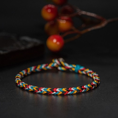 Five Color Thread Protection Braided Bracelet Five Color Thread Protection Braided Bracelet