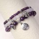 3PCS Natural Quartz Crystal Lotus Healing Bracelet 3PCS Natural Quartz Crystal Lotus Healing Bracelet