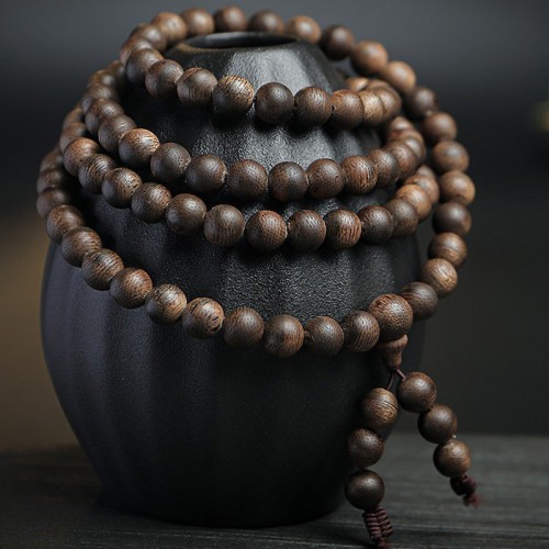 108 Mala Agarwood Peace Strength Calm Bracelet 108 Mala Agarwood Peace Strength Calm Bracelet