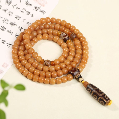 Bodhi Seed Lotus Dzi Bead Peace Harmony Bracelet Bodhi Seed Lotus Dzi Bead Peace Harmony Bracelet