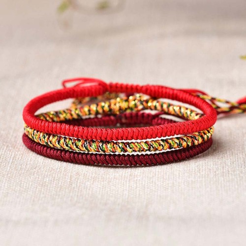 Tibetan Lucky 3-Set Red String Bracelet Tibetan Lucky 3-Set Red String Bracelet