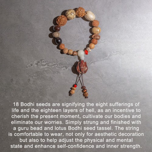 Bodhi Seed Luck Wealth Wrist Mala