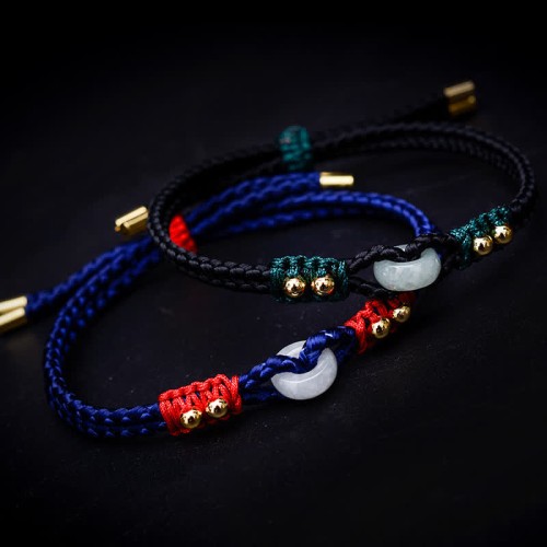 Round Peace Jade Abundance Bracelet Round Peace Jade Abundance Bracelet