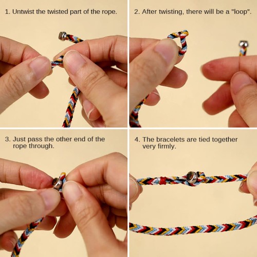 Five Color Thread Protection Braided Bracelet Five Color Thread Protection Braided Bracelet