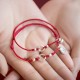 Silver Lucky Lotus Peace Bracelet