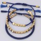 Tibetan Copper Beads Healing Luck Bracelet Set