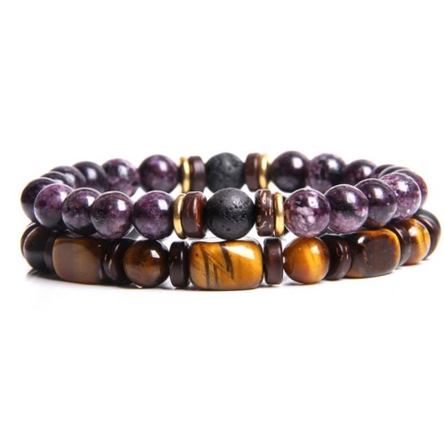 Healing Crystal Tiger Eye Bead Bracelet Healing Crystal Tiger Eye Bead Bracelet